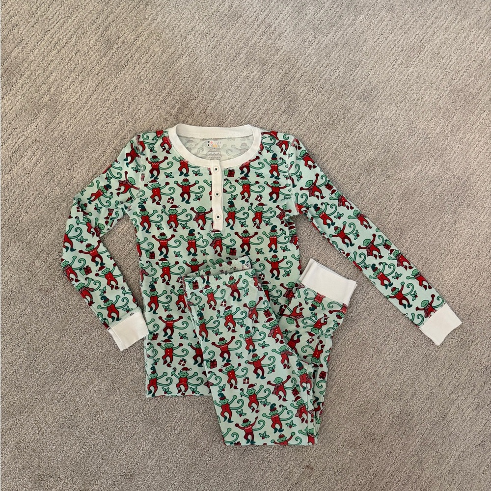 Roller Rabbit Red and Green Kids Pajama Set